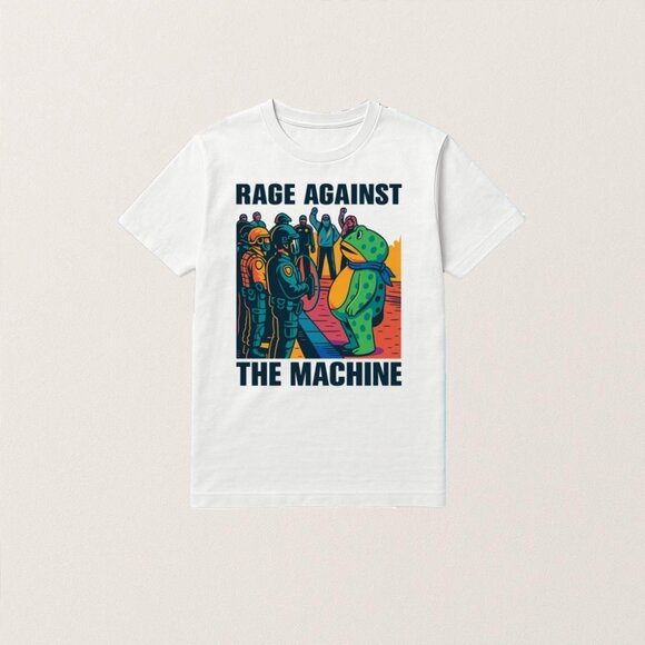 Rage Against The Machine Protest Frog Graphic Shirt 150 - Picture 1 of 5